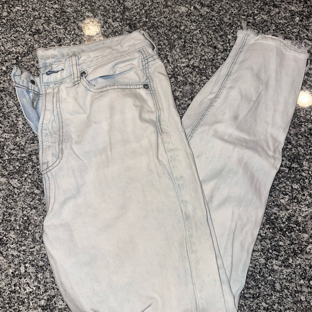 American Eagle Outfitters Blue Ankle Cropped Jeans Size 8